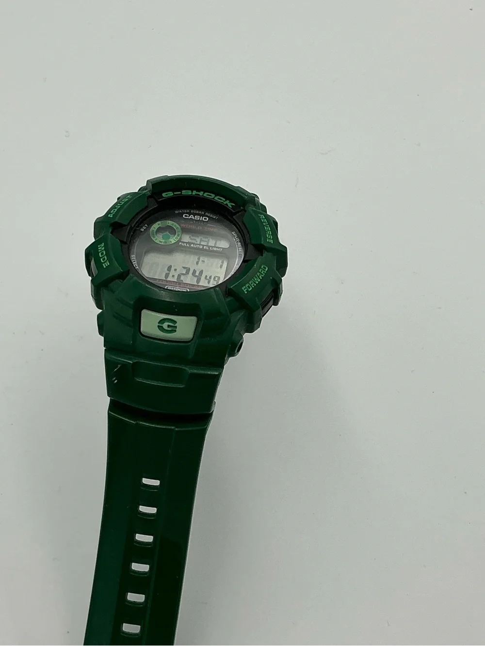 Casio G-Shock Digital Watch in Green and Black